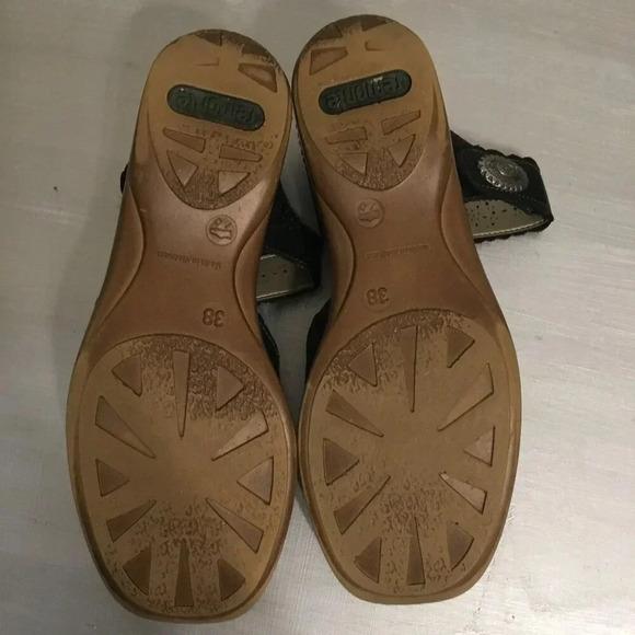 Remonte Soft Casual Comfort Mary Jane's Perforated Leather Black EU 38 US 7 - Picture 10 of 10